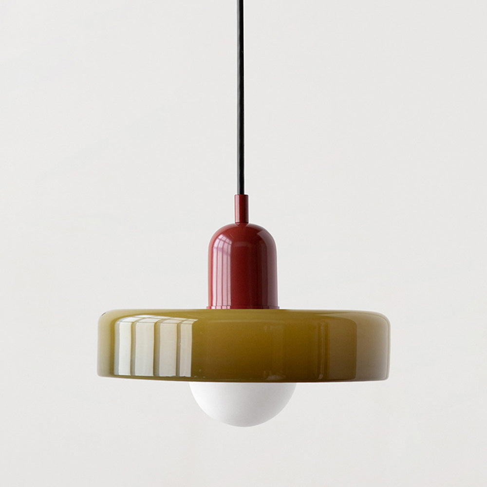 Bauhaus Gekleurd Glas Hanglamp