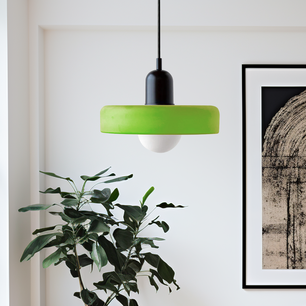 Bauhaus Gekleurd Glas Hanglamp