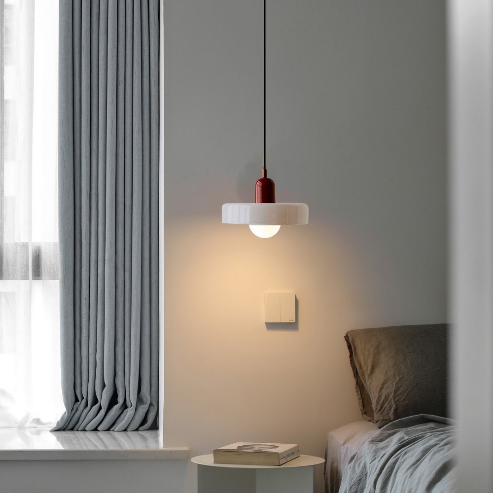 Bauhaus Gekleurd Glas Hanglamp