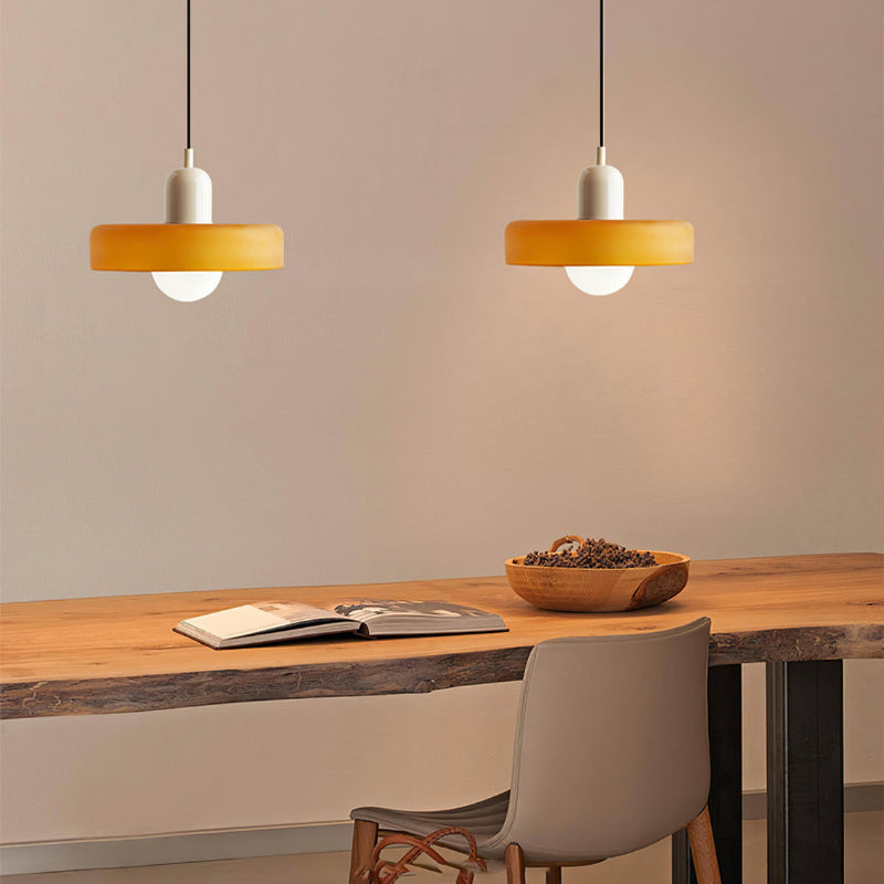 Bauhaus Gekleurd Glas Hanglamp