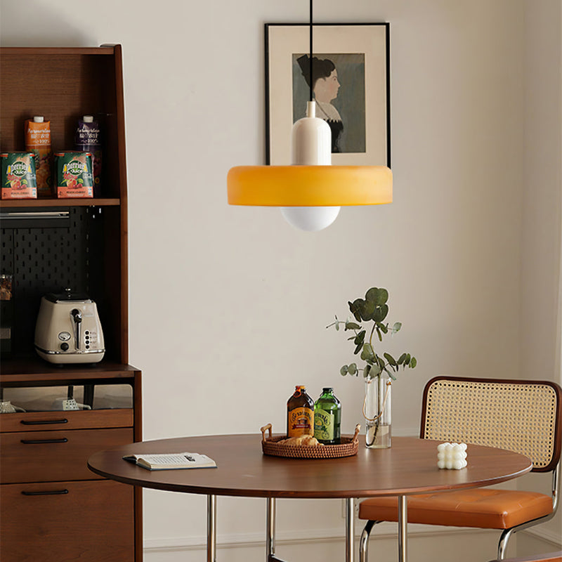 Bauhaus Gekleurd Glas Hanglamp