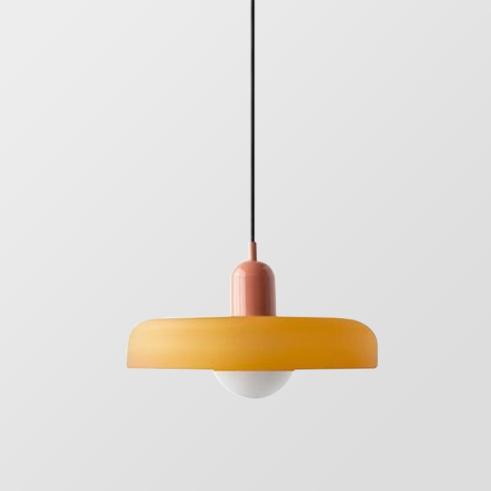 Bauhaus Gekleurd Glas Hanglamp