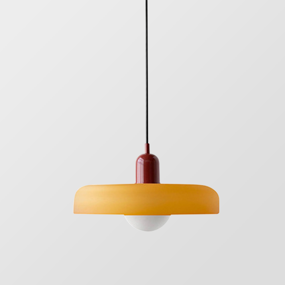 Bauhaus Gekleurd Glas Hanglamp