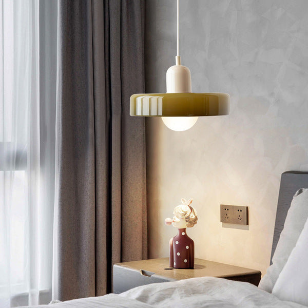 Bauhaus Gekleurd Glas Hanglamp