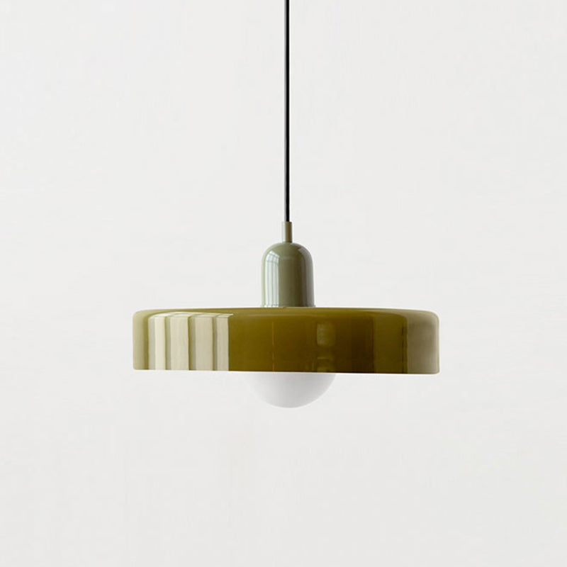 Bauhaus Gekleurd Glas Hanglamp