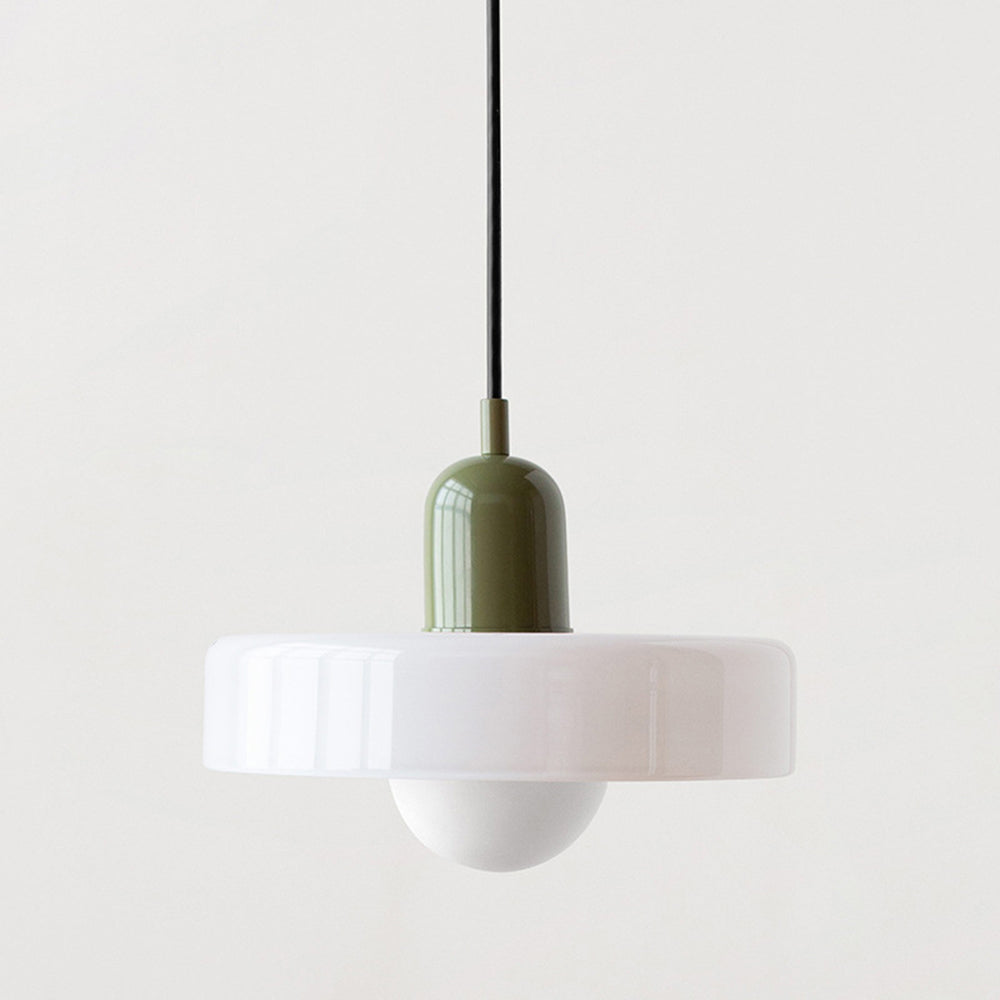Bauhaus Gekleurd Glas Hanglamp