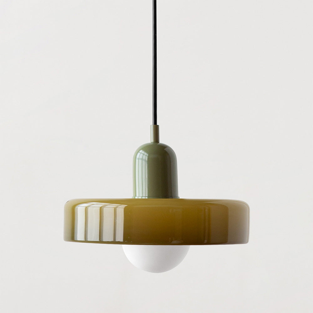 Bauhaus Gekleurd Glas Hanglamp