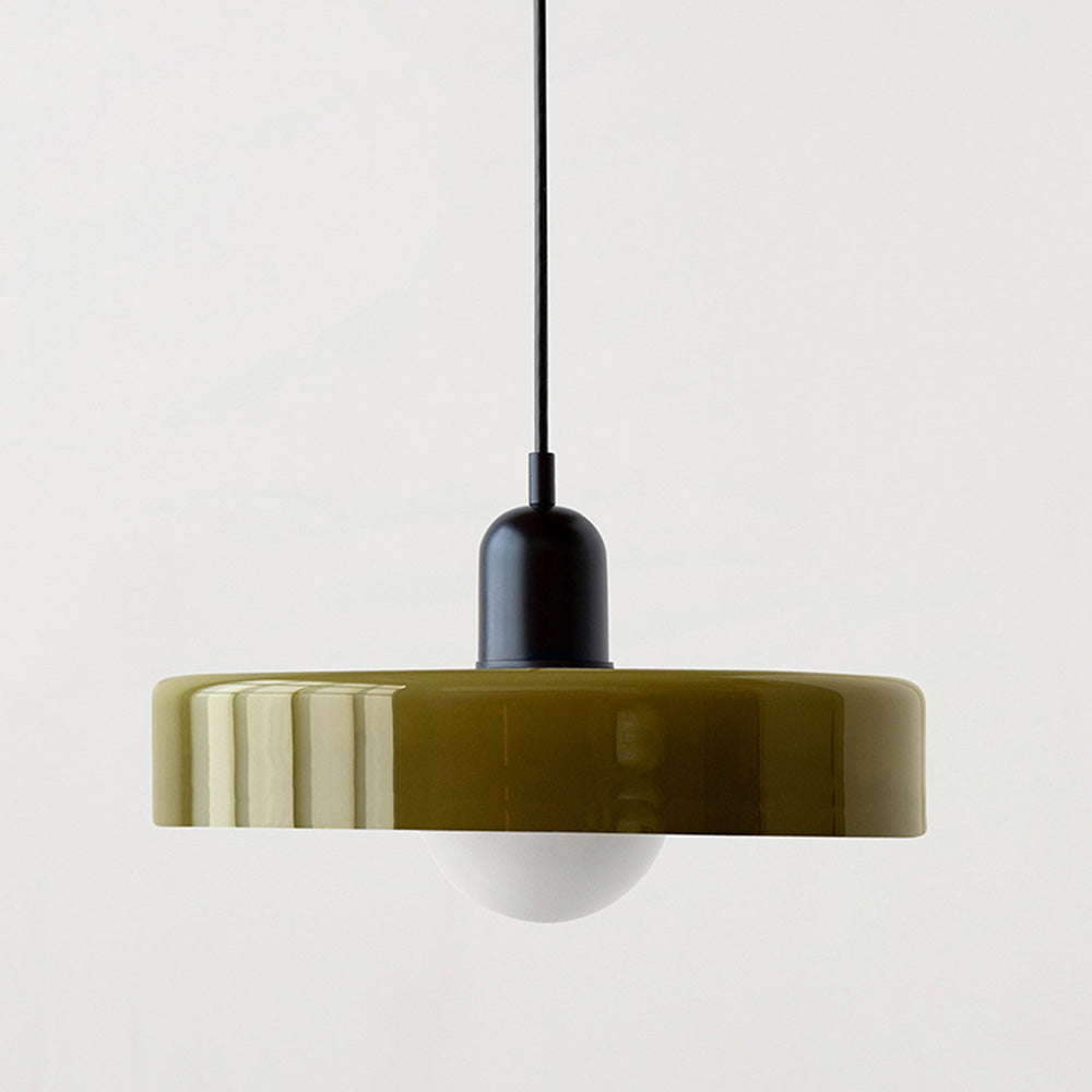 Bauhaus Gekleurd Glas Hanglamp