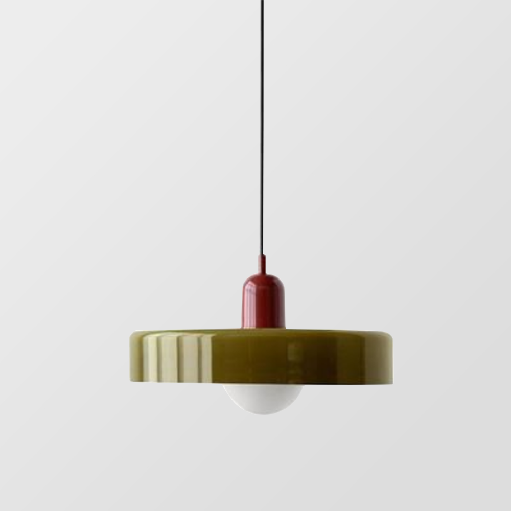 Bauhaus Gekleurd Glas Hanglamp