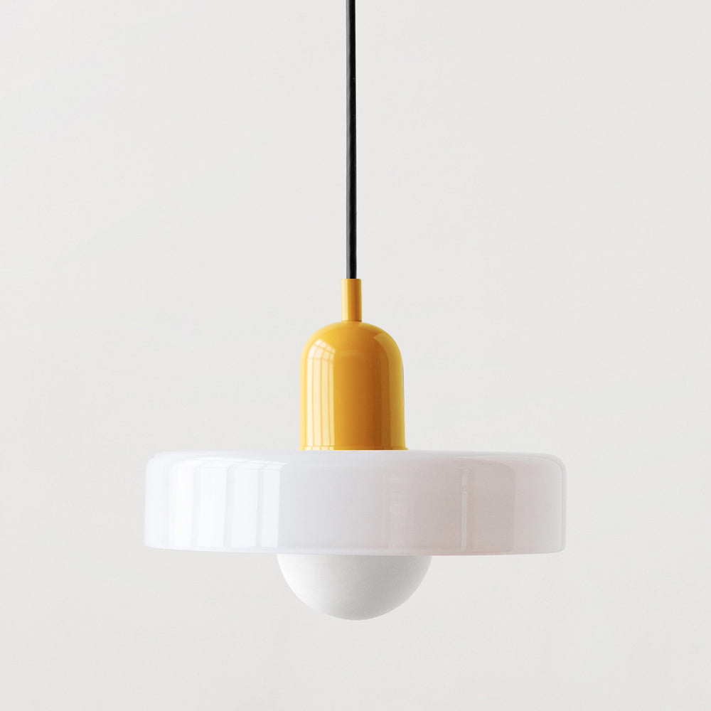 Bauhaus Gekleurd Glas Hanglamp