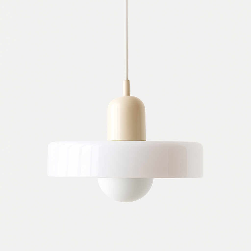 Bauhaus Gekleurd Glas Hanglamp