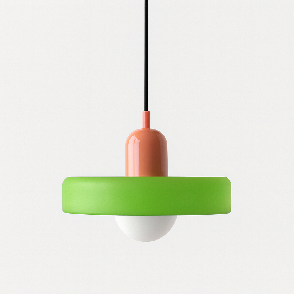Bauhaus Gekleurd Glas Hanglamp