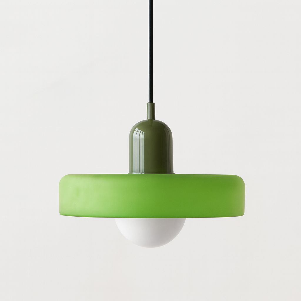 Bauhaus Gekleurd Glas Hanglamp