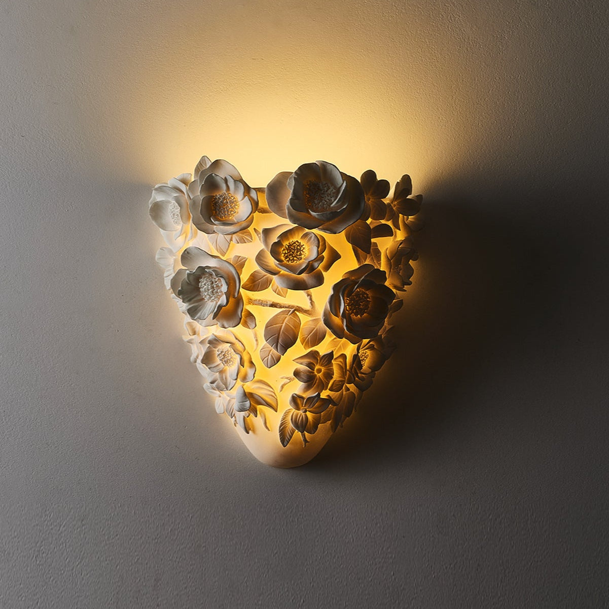 Keramische Bloem Wandlamp
