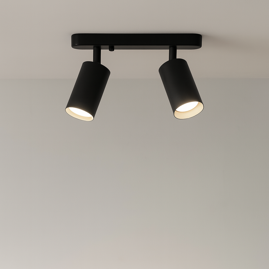 Draaibare 2-kops Spot Plafondlamp