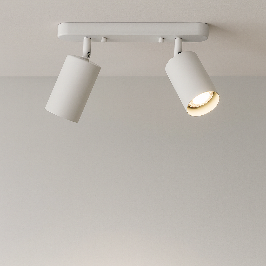 Draaibare 2-kops Spot Plafondlamp