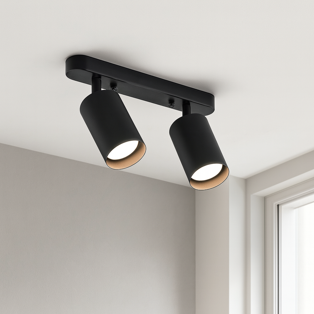 Draaibare 2-kops Spot Plafondlamp