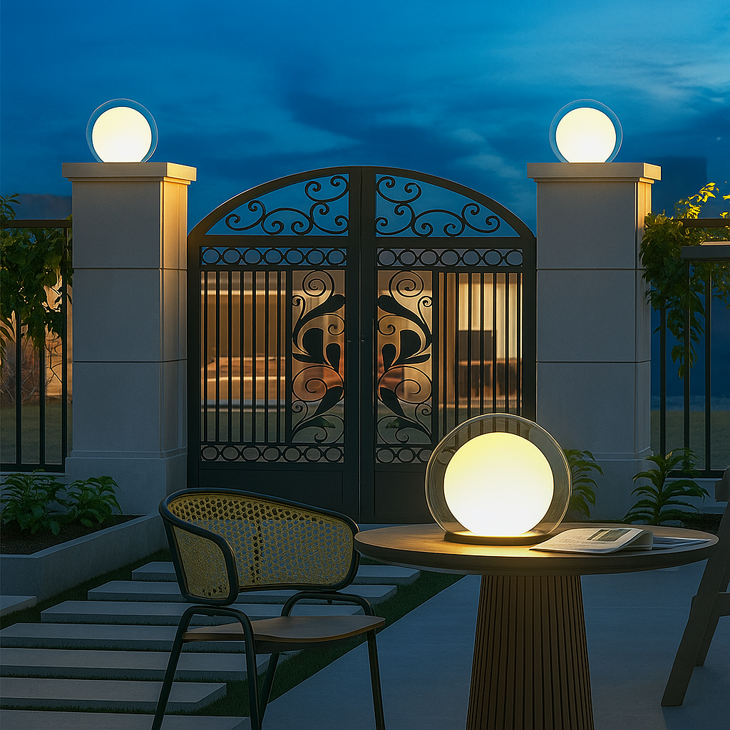 Zonnezuil Maanlamp