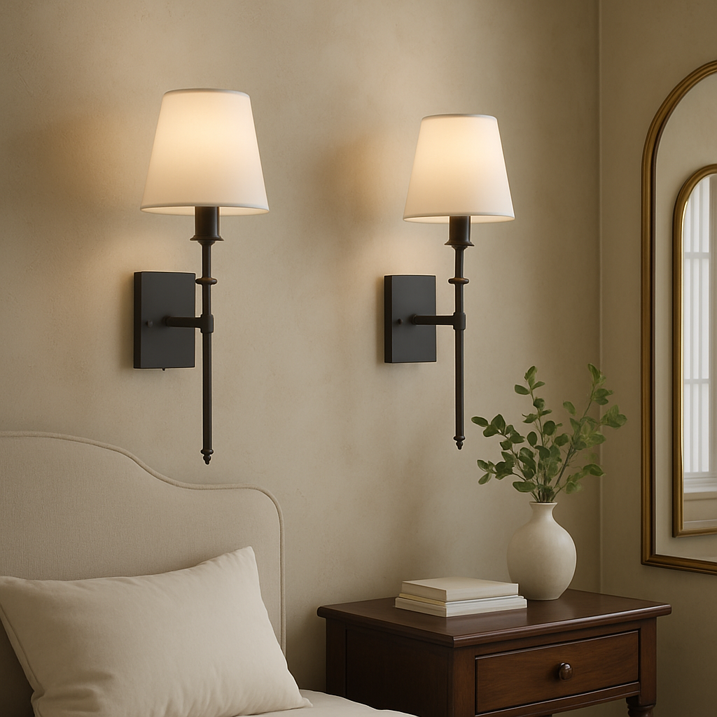 (2-Pack) Oplaadbare Draadloze Wandlamp
