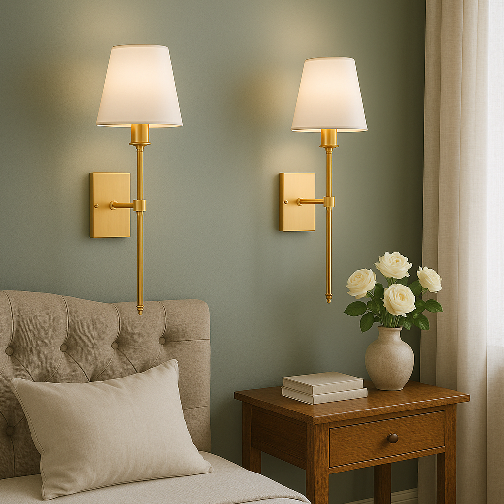 (2-Pack) Oplaadbare Draadloze Wandlamp