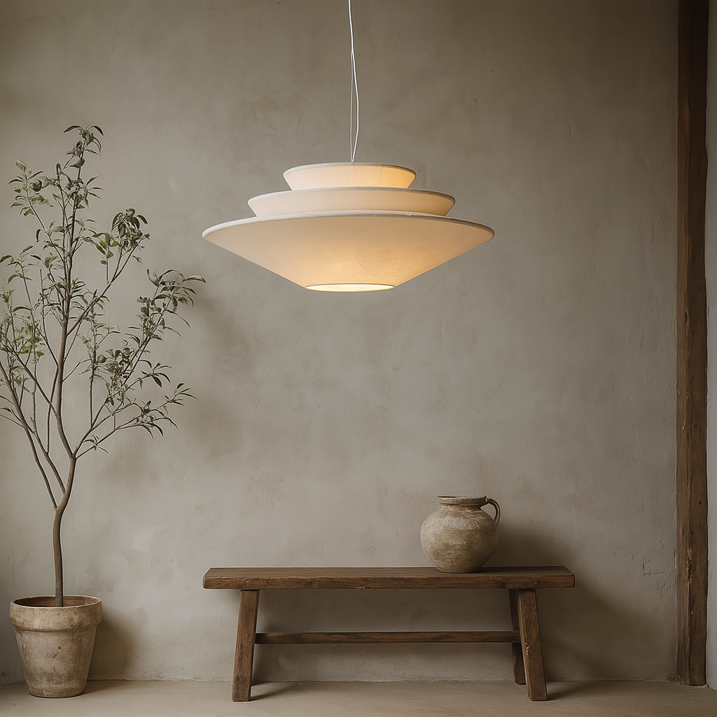 Meerlagige Wabi Sabi hanglamp