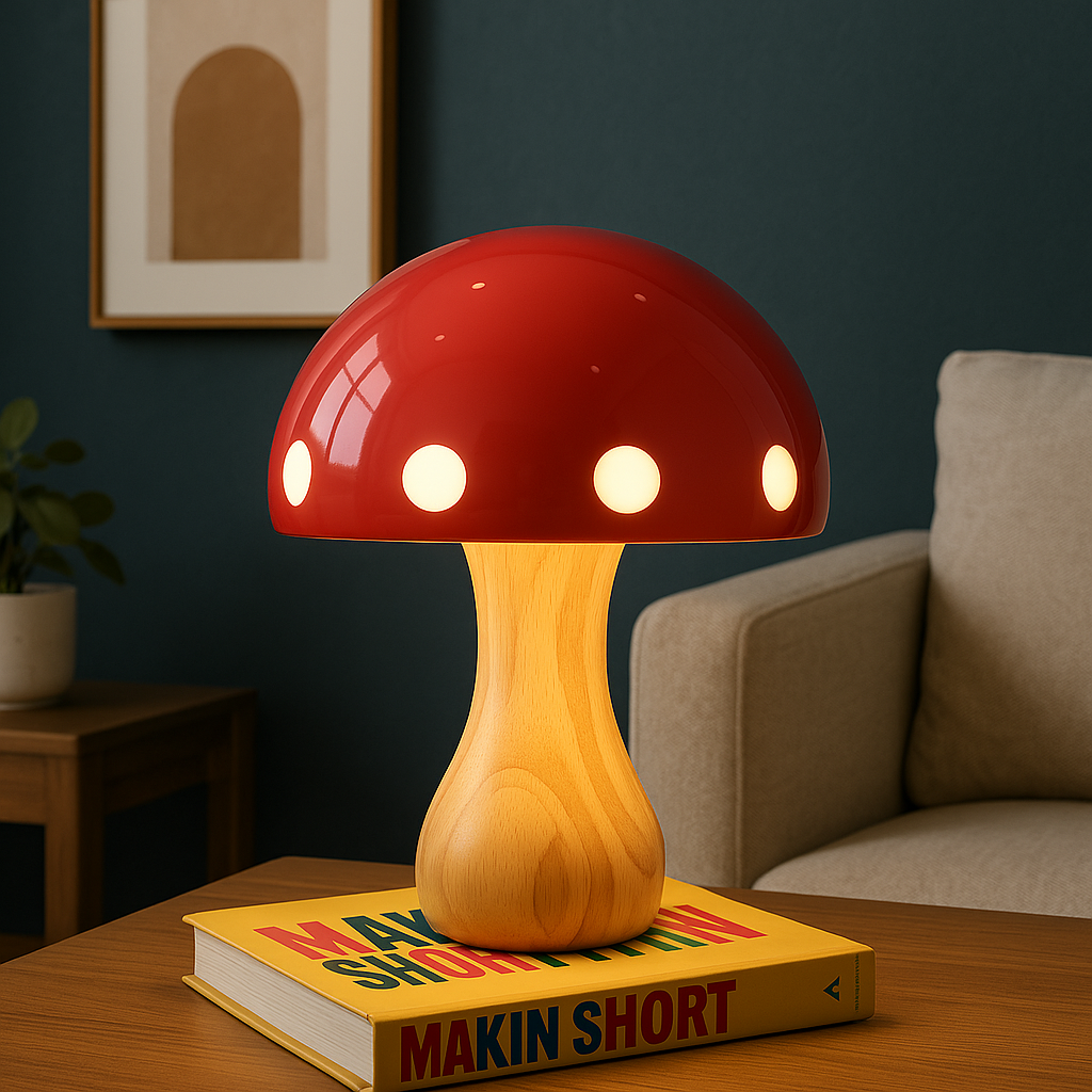 Paddestoel tafellamp