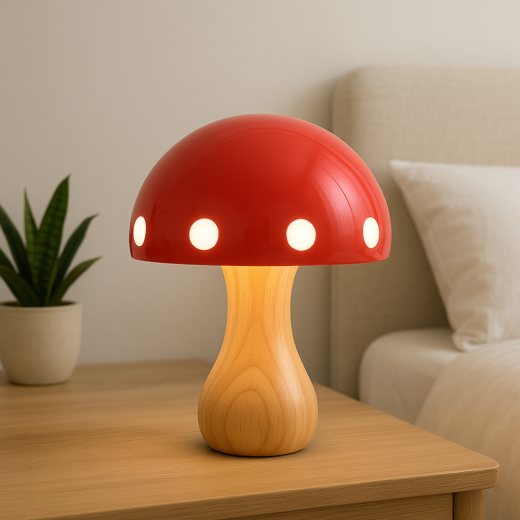 Paddestoel tafellamp