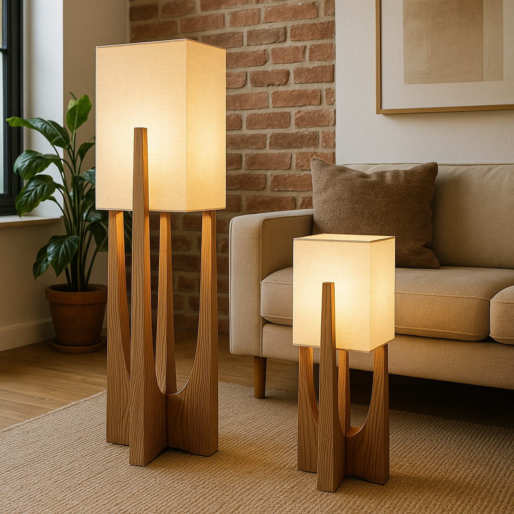 Japanse stijl Wabi Sabi vloerlamp