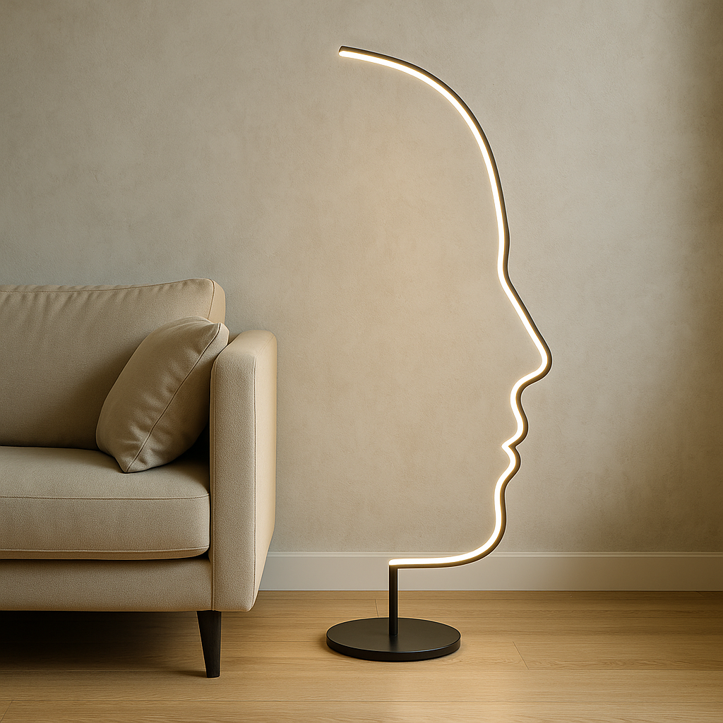Gezicht Vloerlamp