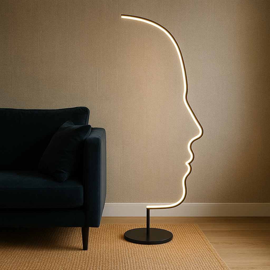 Gezicht Vloerlamp