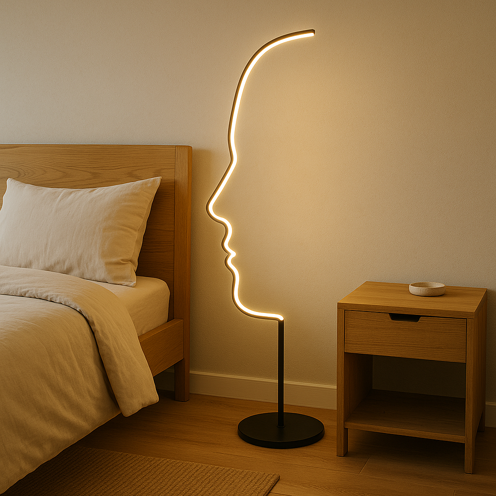 Gezicht Vloerlamp