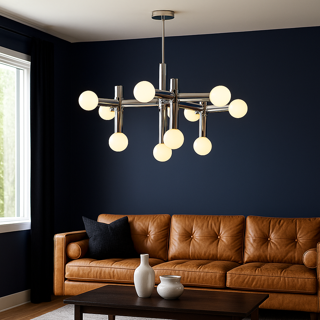 Metalen Bauhaus kroonluchter