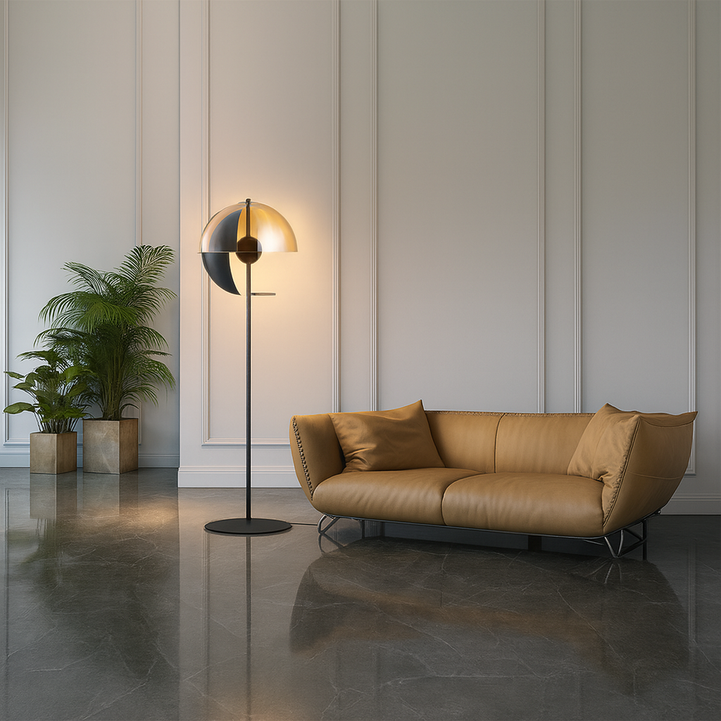 Hau Glazen Vloerlamp