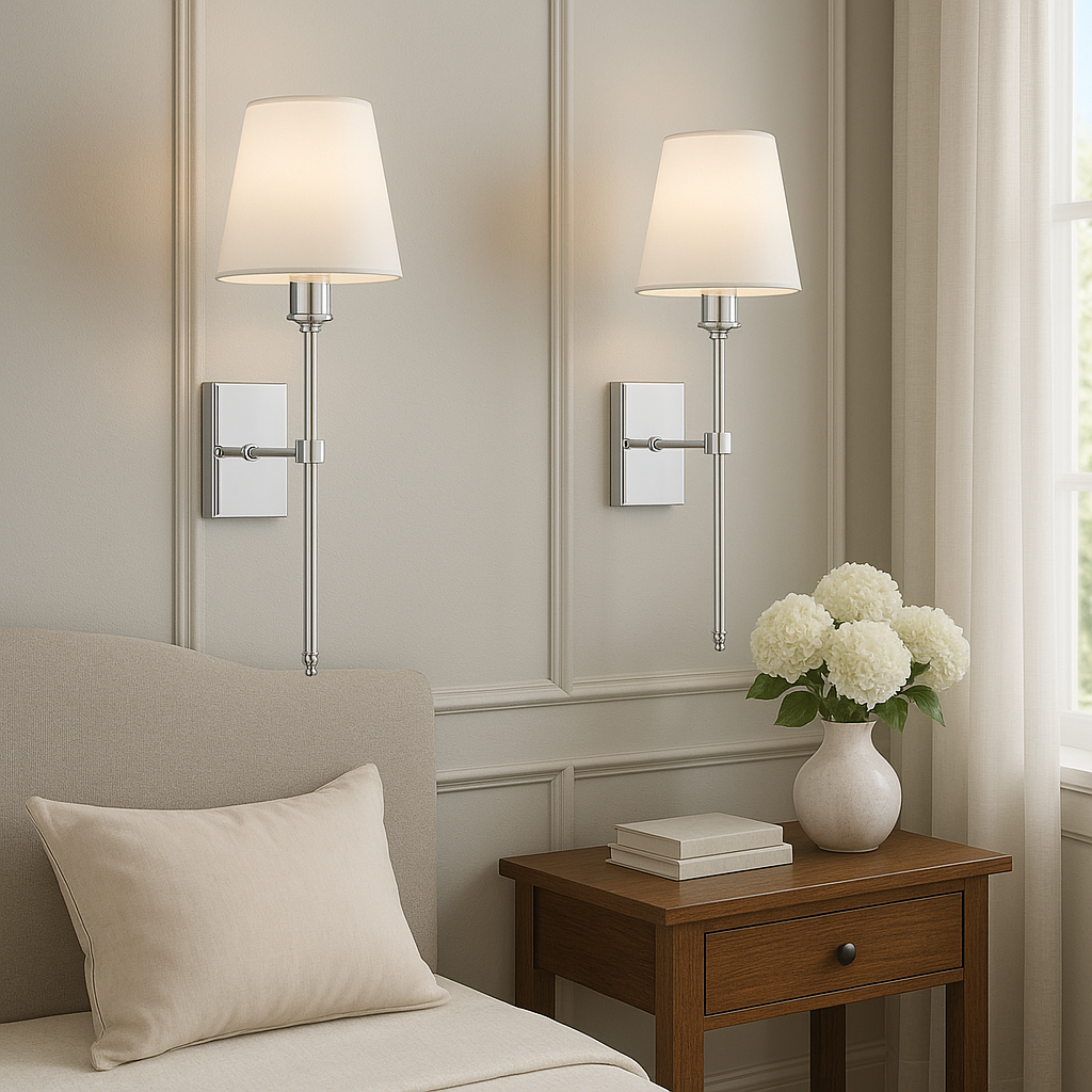 (2-Pack) Oplaadbare Draadloze Wandlamp