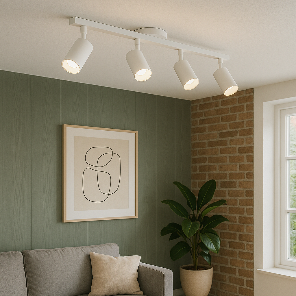 Moderne 4-kops plafondlamp