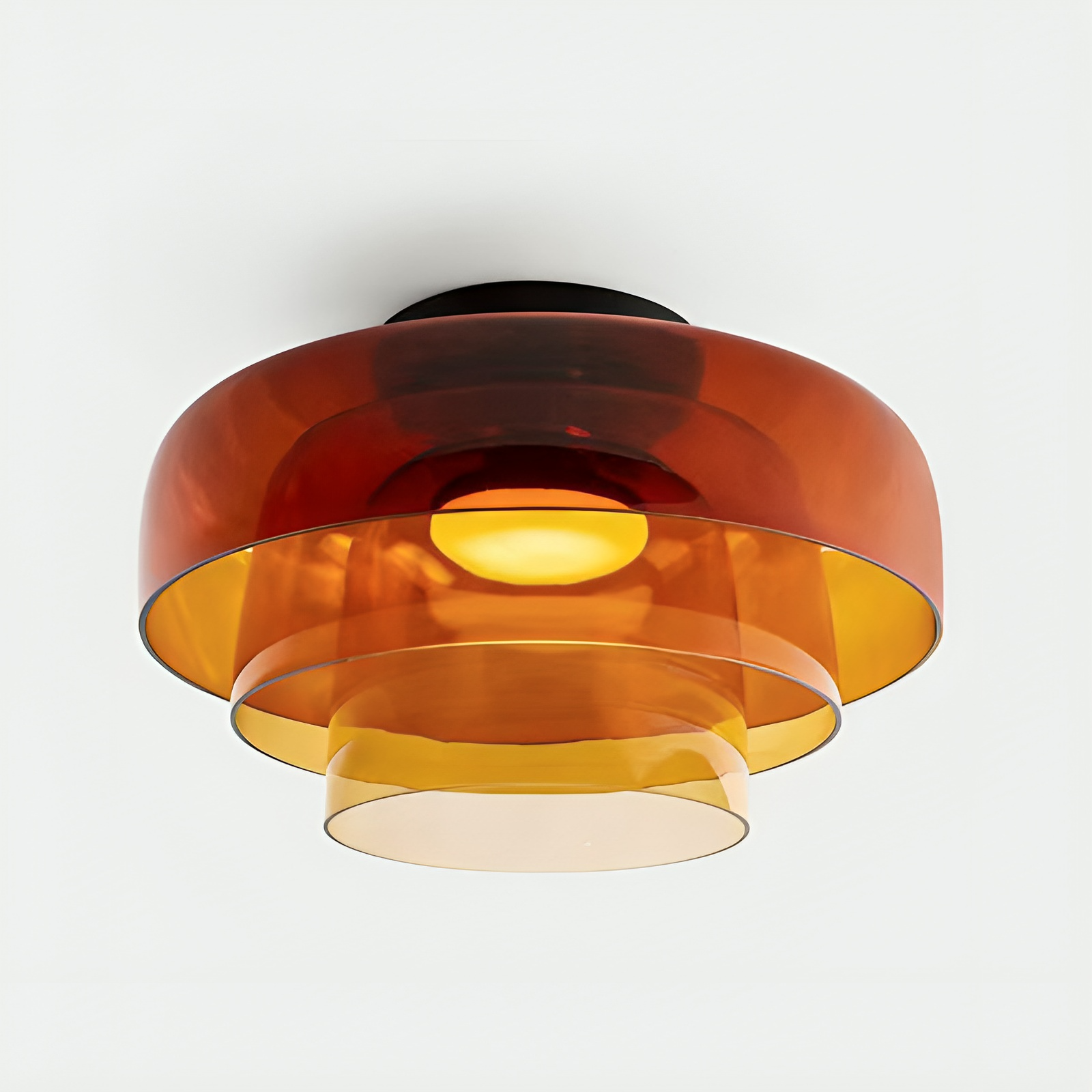 Scandinavische Bauhaus Glas Gelaagde Hanglamp