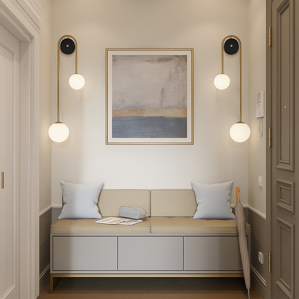 Boog wandlamp