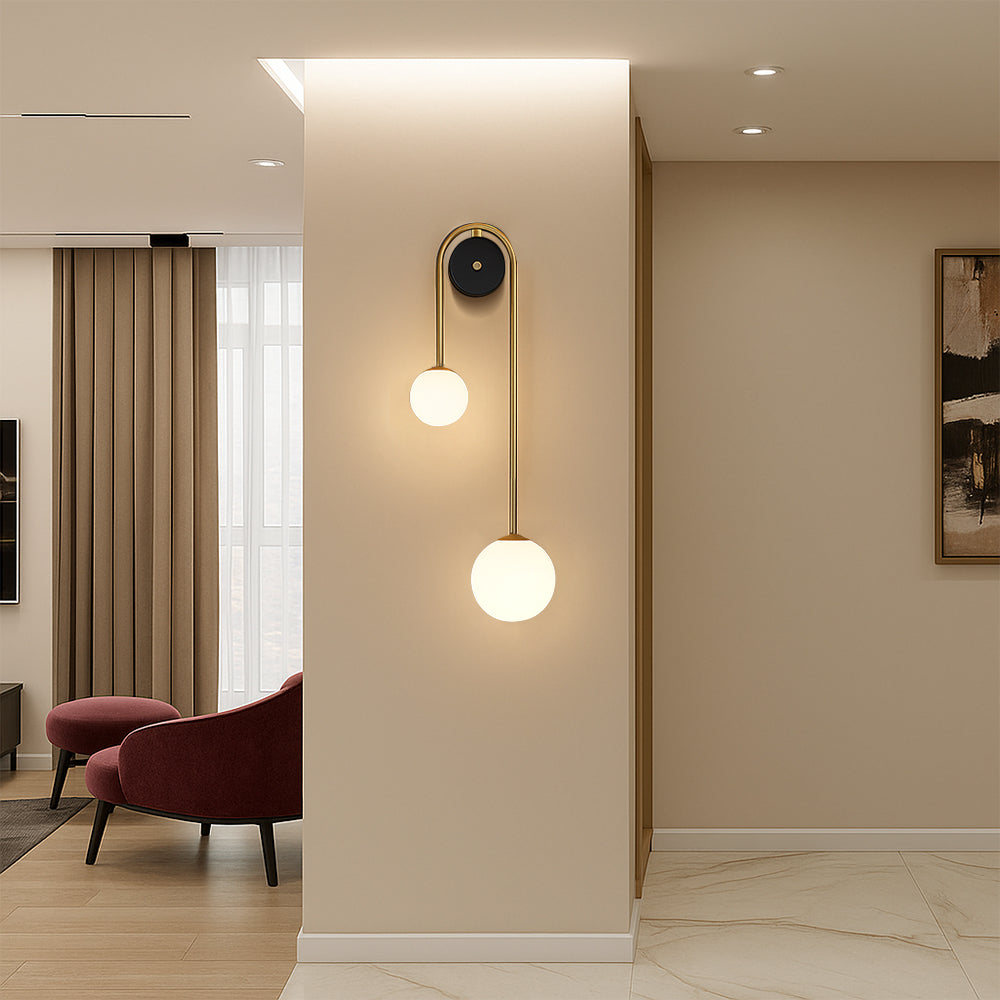 Boog wandlamp
