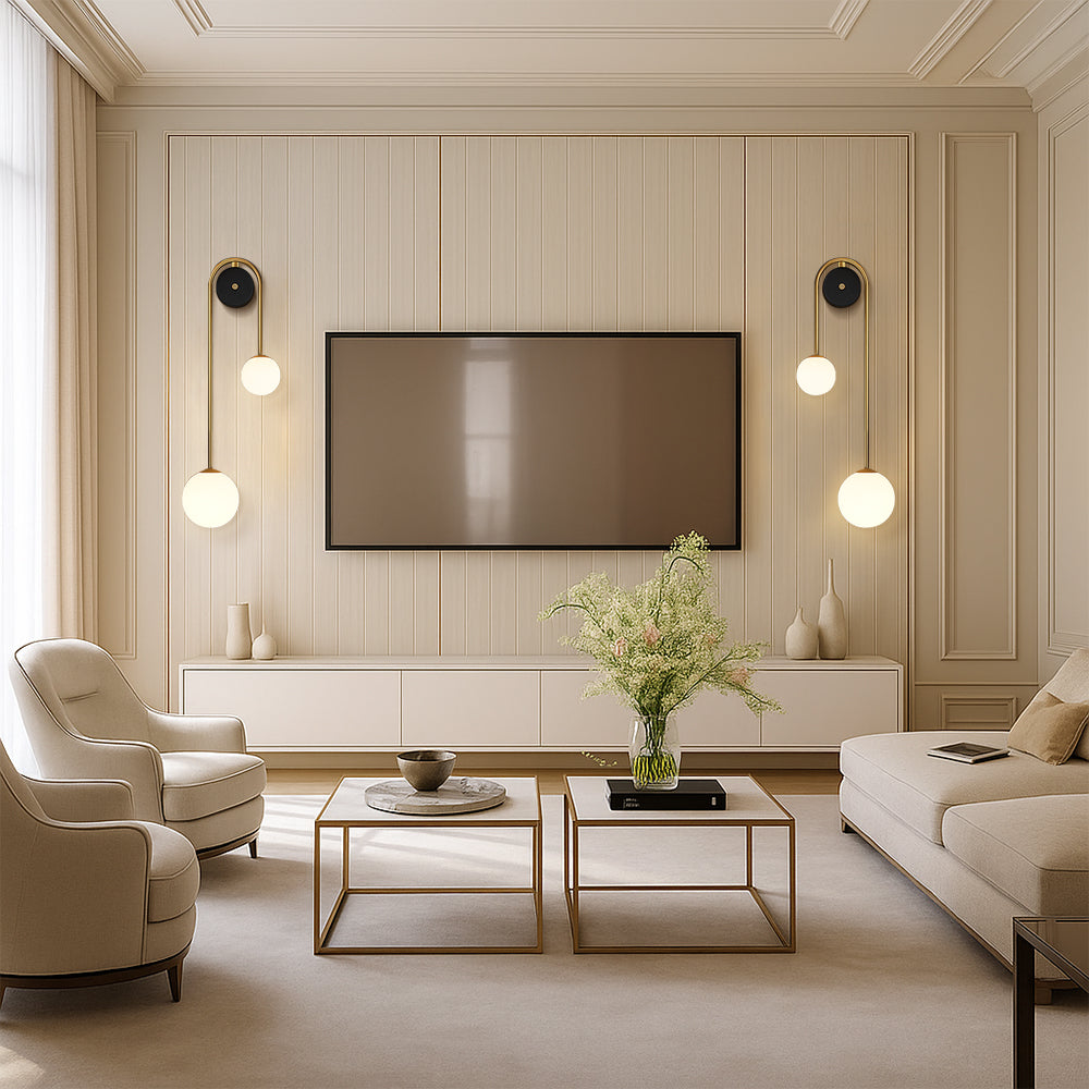 Boog wandlamp