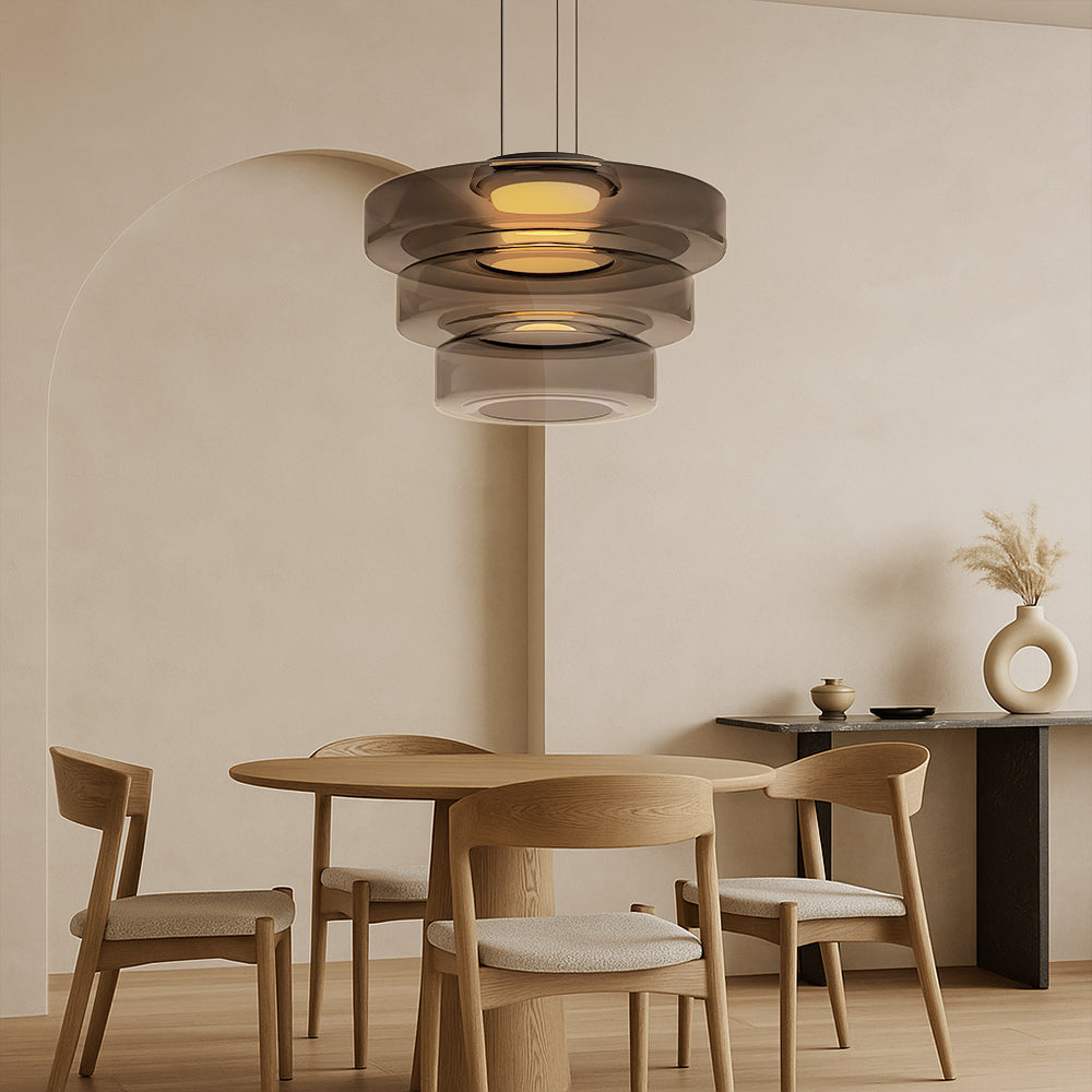 Deens glazen Bauhaus hanglamp