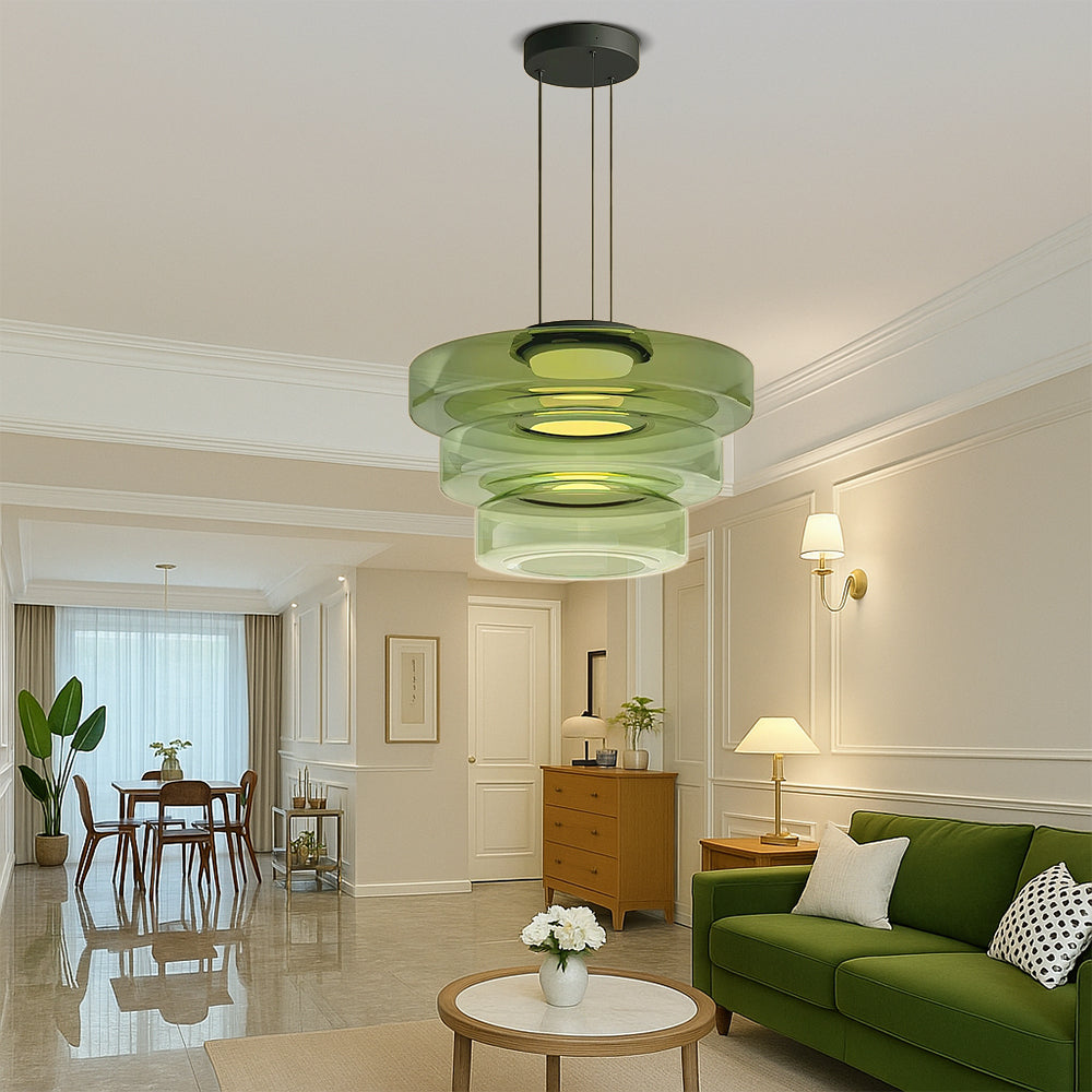 Deens glazen Bauhaus hanglamp
