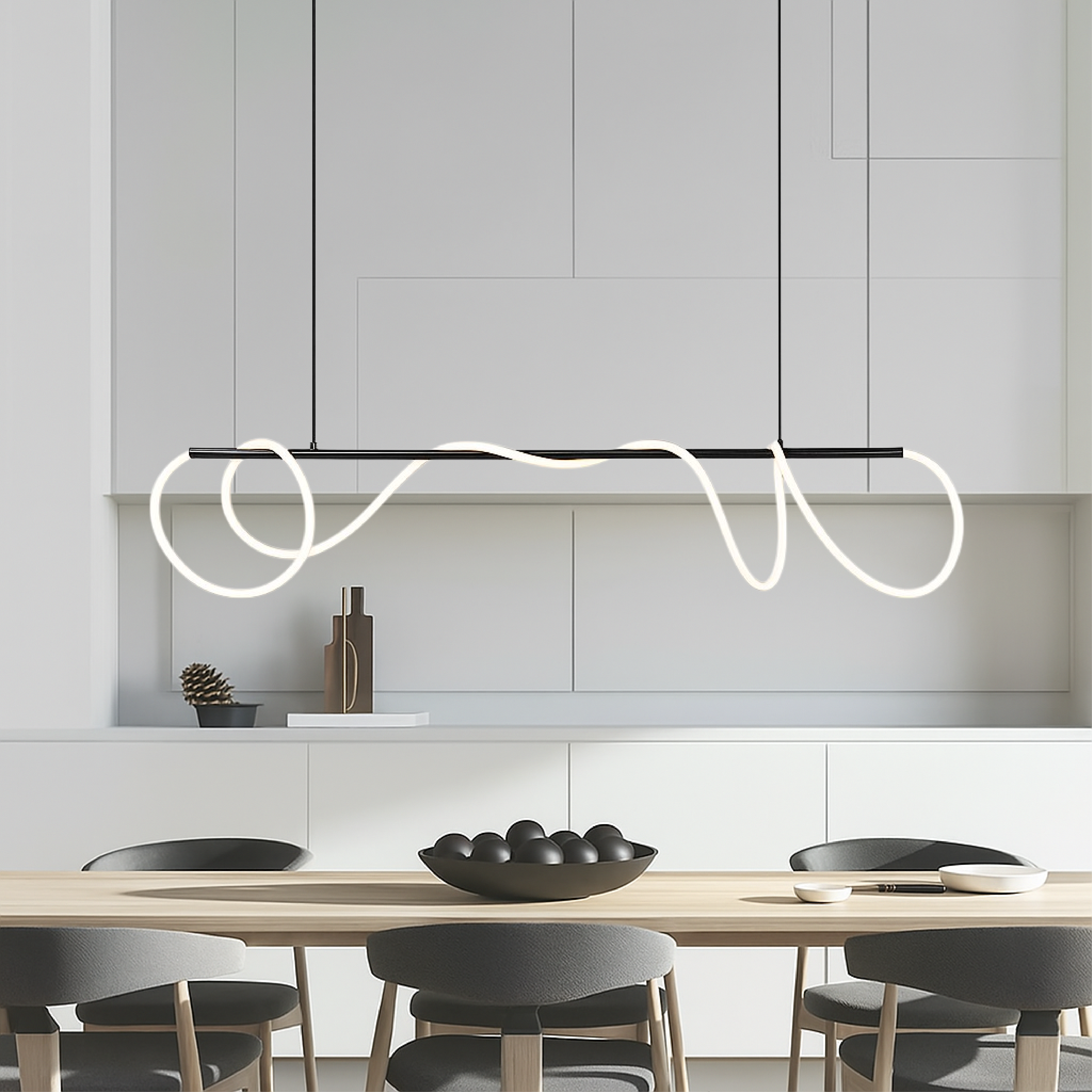 Lineair keuken tafel hanglamp