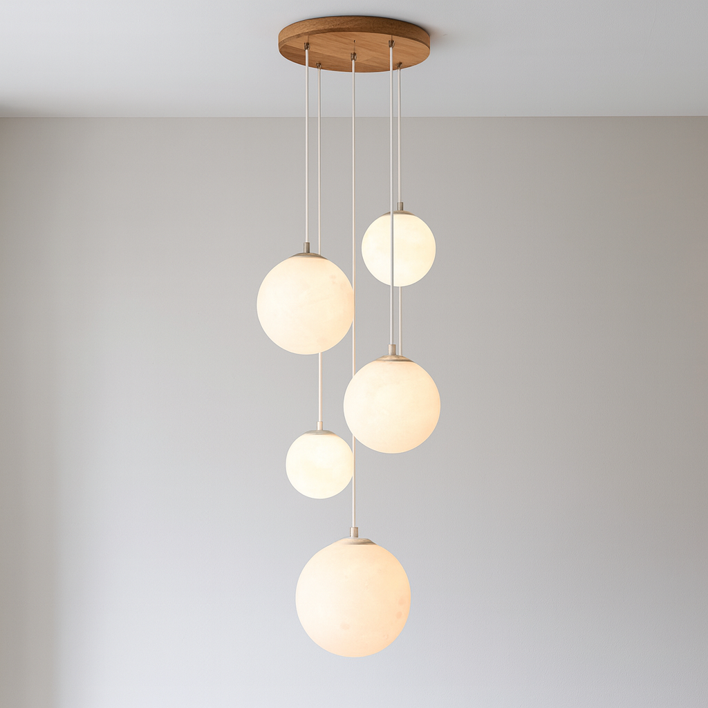 Scandinavische kroonluchter Maanlamp Trap