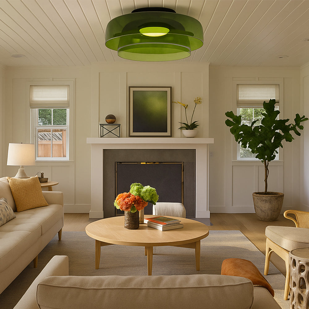Scandinavische Bauhaus Glas Gelaagde Hanglamp
