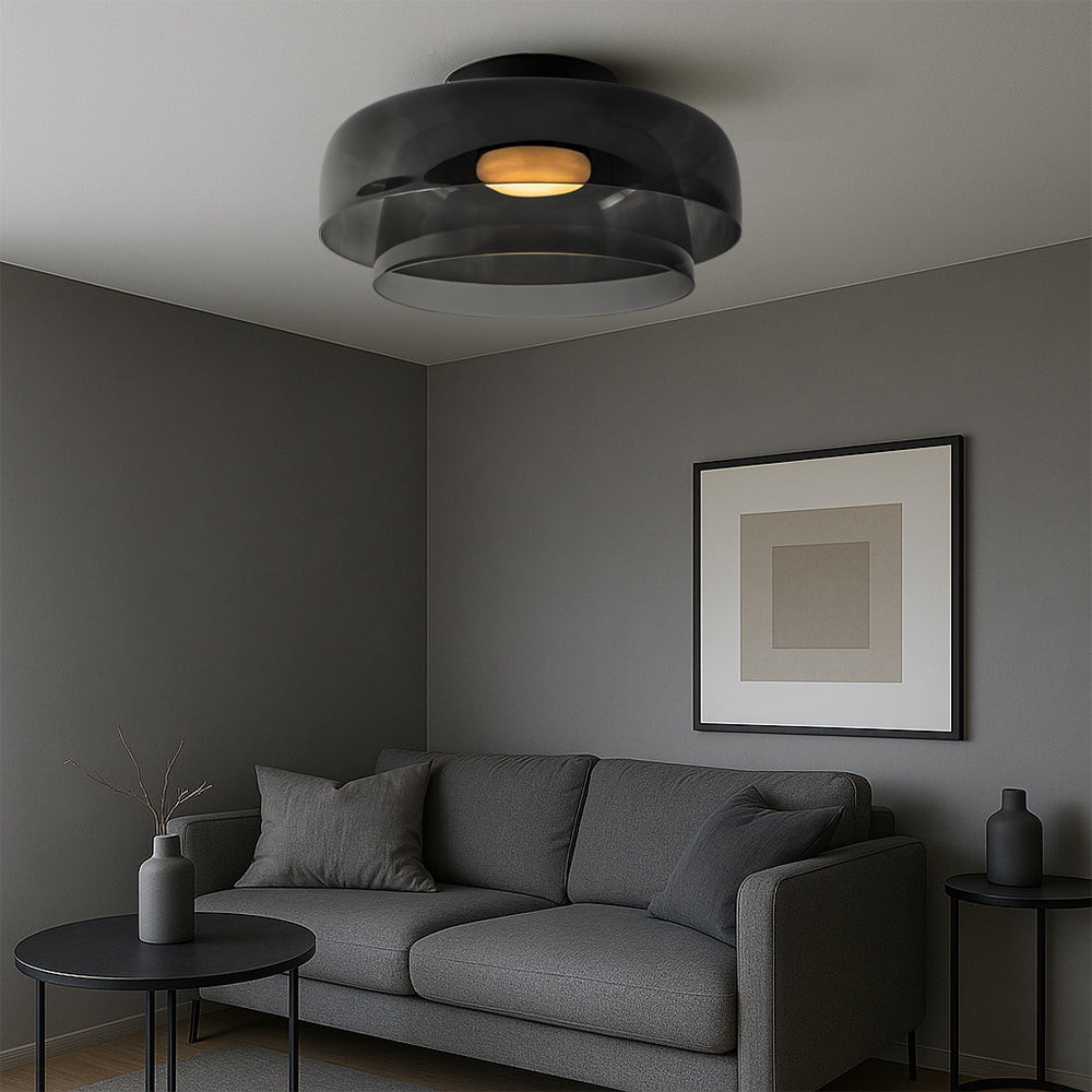 Scandinavische Bauhaus Glas Gelaagde Hanglamp