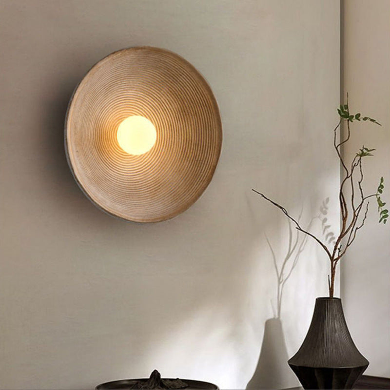 Japanse houten wandlamp