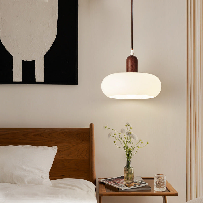 Scandinavische creme hanglamp