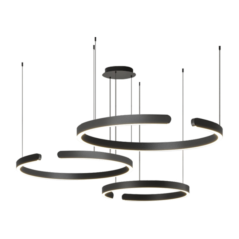 Scandinavische hanglamp met 3 ringen