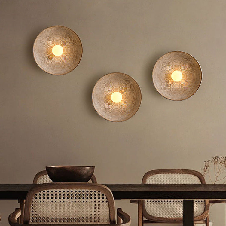 Japanse houten wandlamp