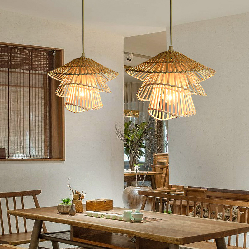 Rotan Houten Hanglamp